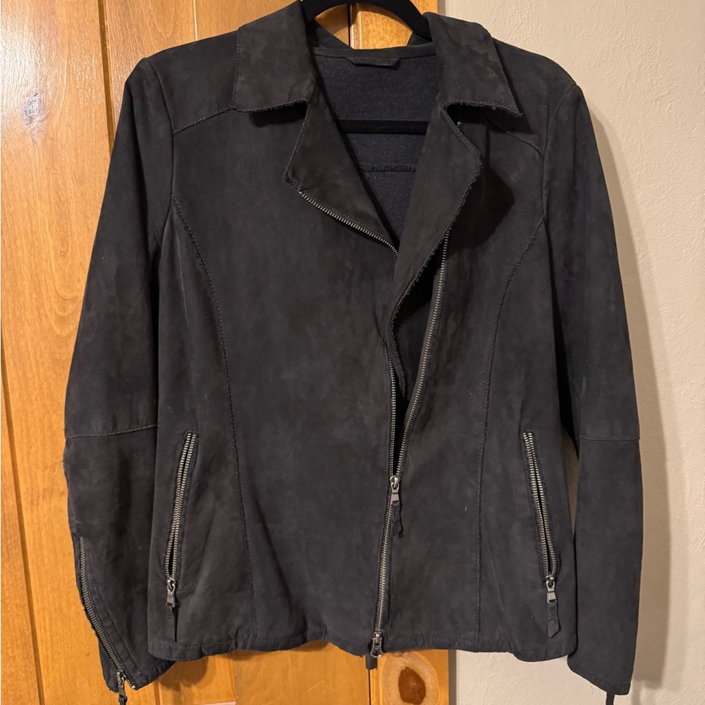 Gimo's Black Italian Suede Jacket